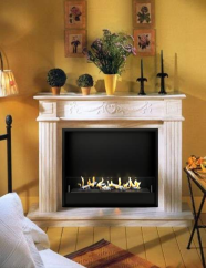 Биокамин в мраморном портале Firezo Dolce Freddo, стандарт