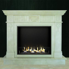 Биокамин в мраморном портале Firezo Vineria, стандарт