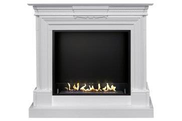 Биокамин в портале Firezo Chelsea Белый, стандарт