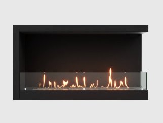 Встроенный биокамин Lux Fire Угловой 1155 М (правый угол)