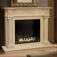 Биокамин в мраморном портале Firezo Fortuna, стандарт