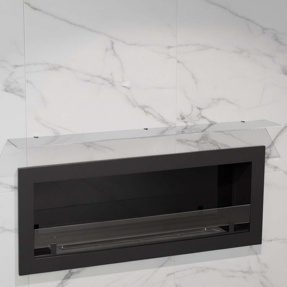 Стеклянная полка для биокамина Opti white 1800