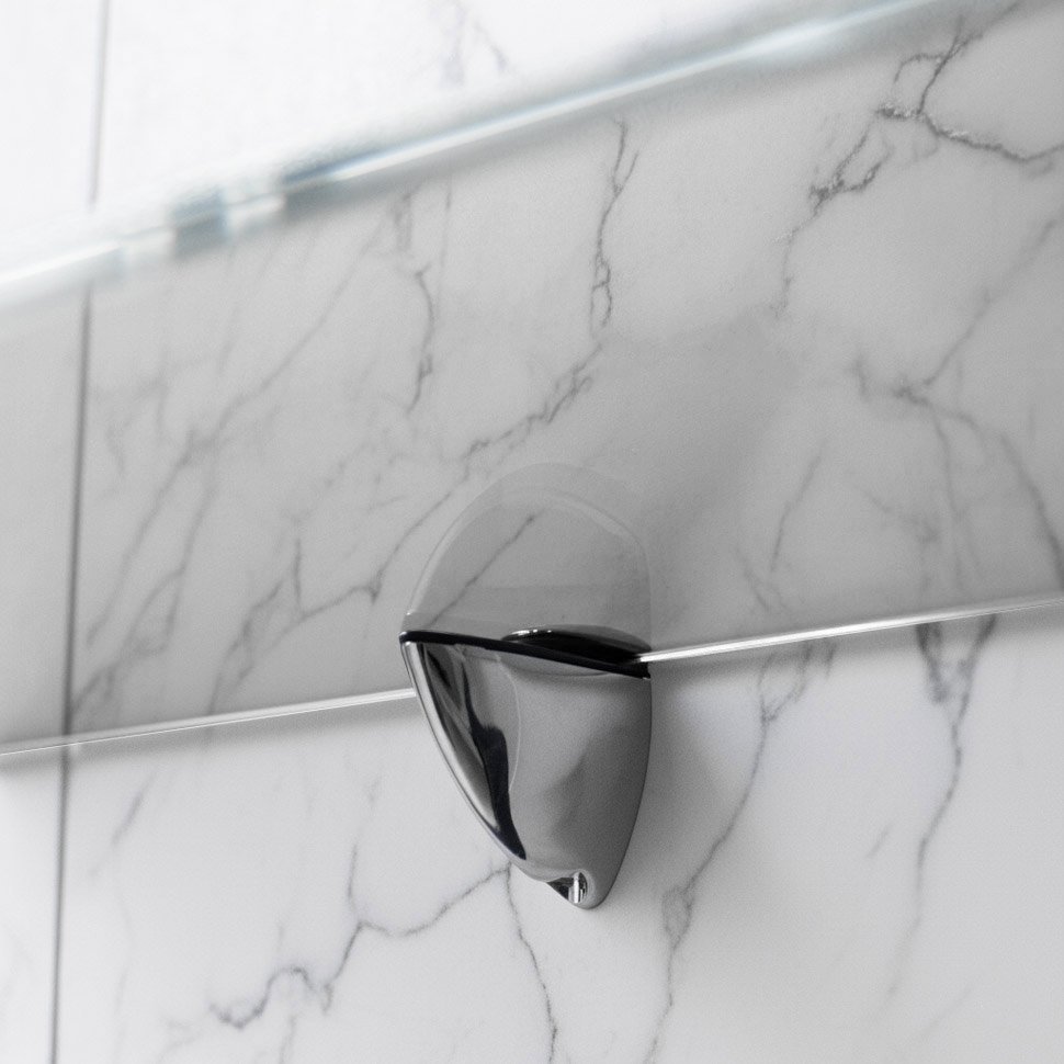 Стеклянная полка для биокамина Opti white 1800