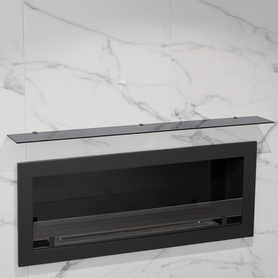 Стеклянная полка для биокамина Gray  800