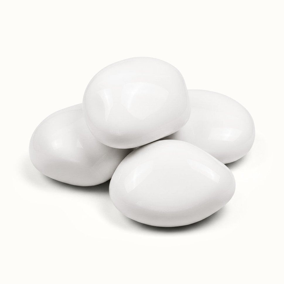 Декоративные керамические камни SteelHeat белые S 4 шт Декоративные керамические камни SteelHeat белые S 4 шт