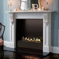 Биокамин в мраморном портале Firezo Aurora, стандарт