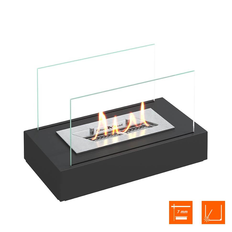 Настольный биокамин SteelHeat VERONA черный Настольный биокамин SteelHeat VERONA черный