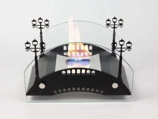 Биокамин настольный Lux Fire "Пушкинский мост" М (черный)