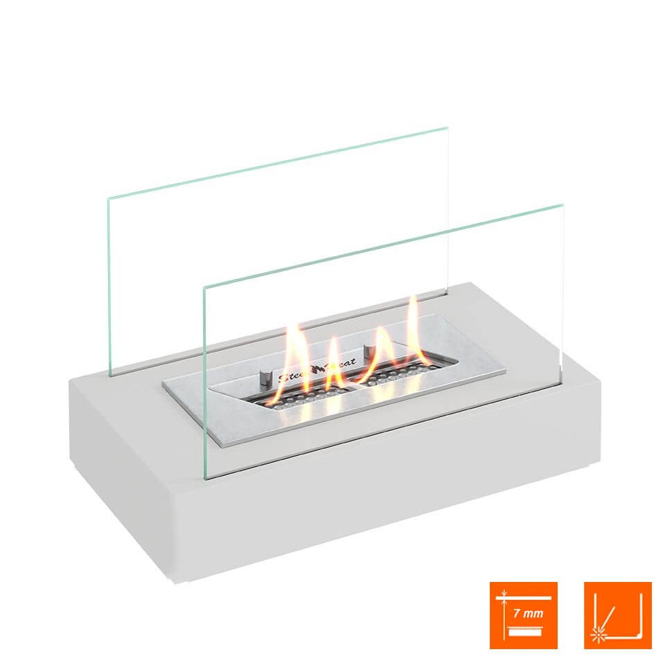 Настольный биокамин SteelHeat VERONA белый Настольный биокамин SteelHeat VERONA белый