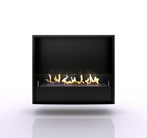 Биокамин в портале Firezo Pierre luxe Белый, Сланец белый, стандарт