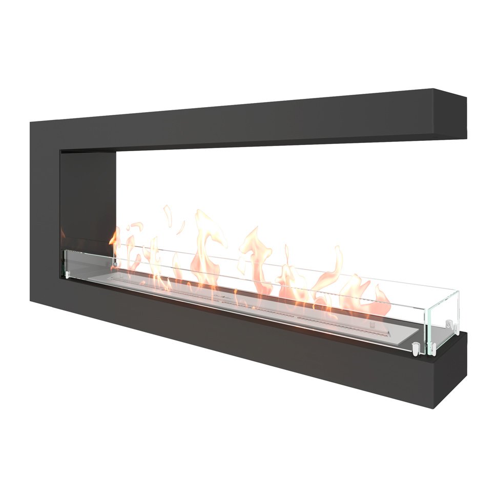 Биокамин торцевой SteelHeat GRAND 1200