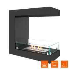 Биокамин торцевой SteelHeat ONE 600