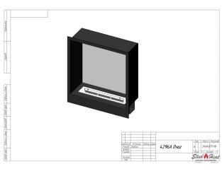 4296A Биокамин встраиваемый портал на заказ
